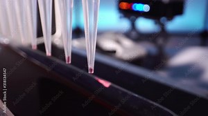 Automated DNA Processor real-time PCR cycler. PCR robotic machine for molecular and genetic research laboratory