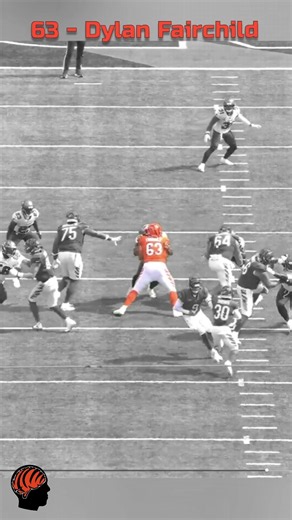 Bengals second-year left guard Dylan Fairchild is the best run blocker on their offensive line.