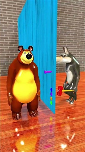 Scary Teacher The Bear And The Wolf Funny Moments 😂 #scaryteacher3d #shorts #memes