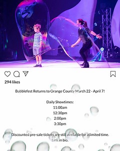Presale Tickets Available at https://www.discoverycube.org/orange-county/events/bubblefest/ | Discovery Cube | Facebook