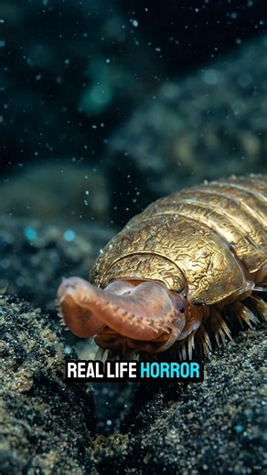 The Golden Bug With a SECRET Alien Face! 🐛👽 #shorts #deepsea #oceanmysteries