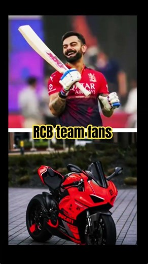 RCB team😎 #viratkohli vs sport bike #jersey Ipl fans 💪💪