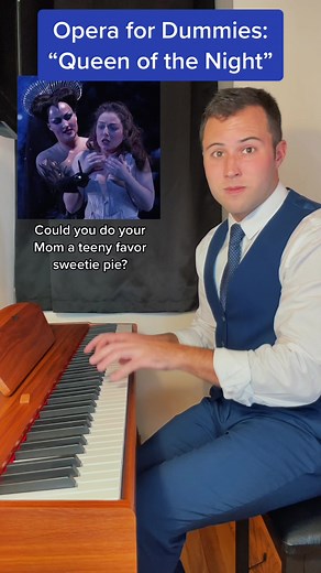 1.5M views · 63K reactions | Everyone knows Mozart’s “Queen of the Night” aria, but few know what she’s actually singing about. Well, now you know!  #classicalmusic #opera #comedy #mozart | Brandon Lambert | Facebook