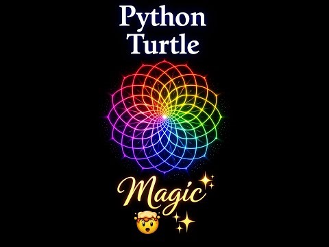 Python Turtle program to create a beautiful Mystic Mandala 🌀✨