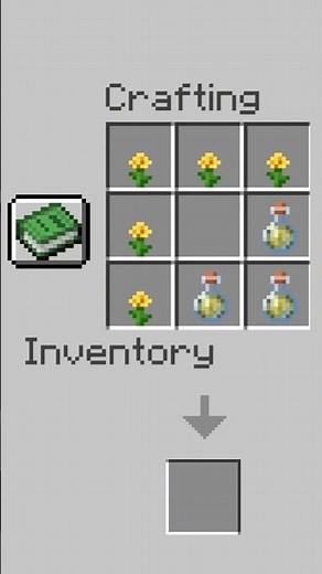 Crafting the GOLDEN DANDELION in Minecraft! ✨🤯 #minecraft #mcpe