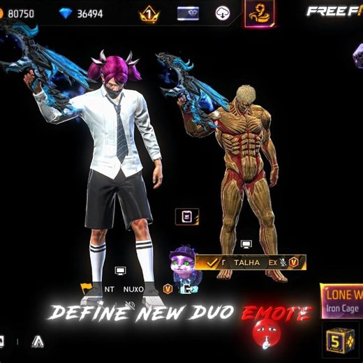 New Duo Emote 🏆 #freefire #nuxoff