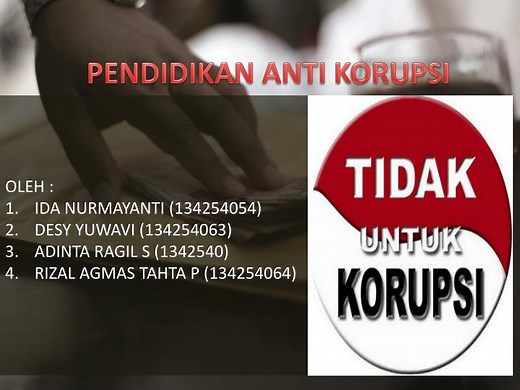PENDIDIKAN ANTI KORUPSI - SlideServe