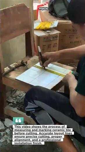 Precise Tile Measuring Before Cutting Step by Step Guide for ProsTV #TileWork #Construction #DIYPro
