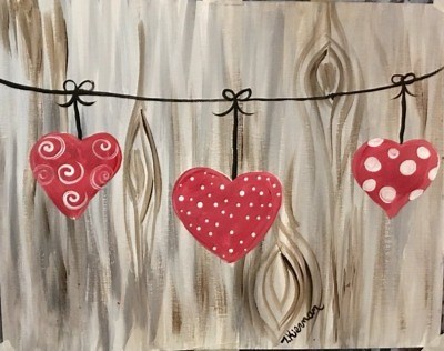 Heart Painting - Step By Step Acrylic Painting - Free Online Tutorial