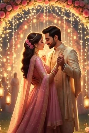 3D Indian Wedding Couple – Romantic Scene ‪@DropPrompt‬