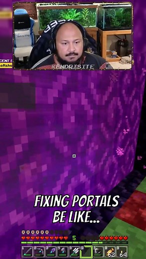 Nether portal problems be like... #clips #reels #shorts #minecraftclips #minecraft #bedrock | Kendrisite