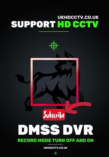SUPPORT 101 - DMSS DVR HOW TO TURN RECORDING ON AND OFF ON YOUR CCTV