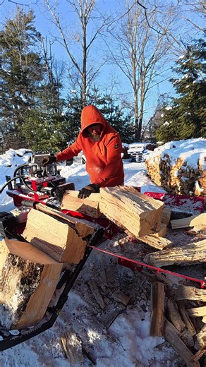 Using a Log Splitter for Firewood Preparation