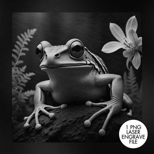 Frog Laser Engraving PNG, Slate Engraving PNG, Laser Burning, Laser Ready, Slate Coaster PNG, Laser Burn File, Lightburn - Etsy