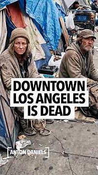 Downtown Los Angeles is dead and people are running away from Skid Row, with most businesses leaving