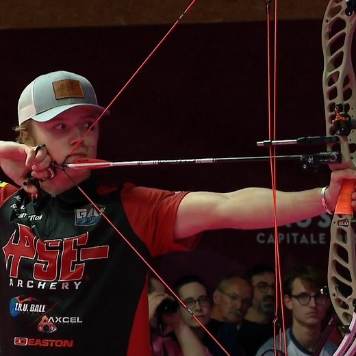 He couldn’t have placed it better. 💥 The Indoor Archery World Series returns to Lausanne 31 October! 🏹 #IndoorWorldSeries | Indoor Archery World Series