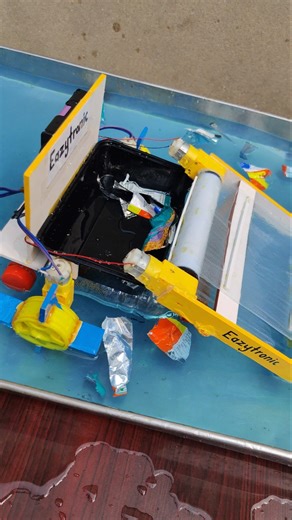 River Cleaning Robot #robot #robotics #river #sciencproject #scienceexhibition #arduino #riverrobot