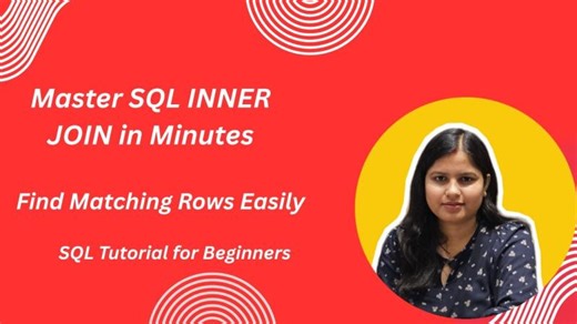 Master SQL INNER JOIN in Minutes |Find Matching Rows Easily | SQL Tutorial for Beginners | Indu Thakur