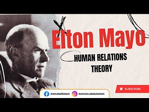 Elton mayo {Human Relations Theory} 5th theory of Motivation [Motivation part 6]