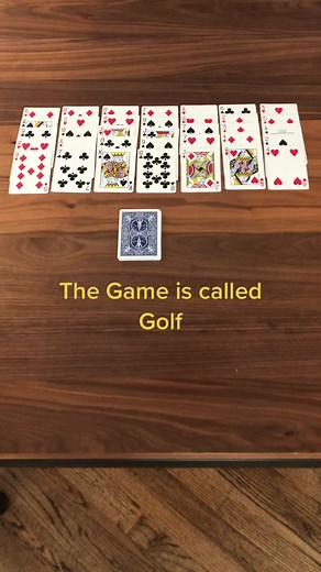 Golf is a fun solitaire game. Check out my YT Channel to learn this and other games!#solitairewiththecardguy