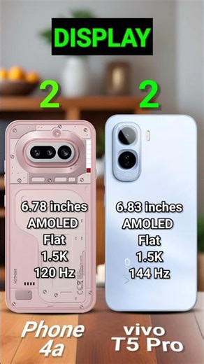 vivo T5 Pro vs Nothing Phone 4a - Which Is Overall Best ? #vivot5pro #nothingphone4a