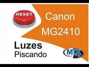 Flashing lights on Canon MG2410 printer, how to reset the cartridges, printer stuck error 1688.
