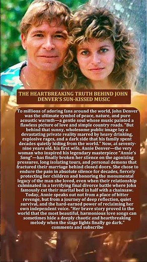 THE HEARTBREAKING TRUTH BEHIND JOHN DENVER'S SUN-KISSED MUSIC