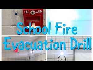 School Fire Evacuation Drill.