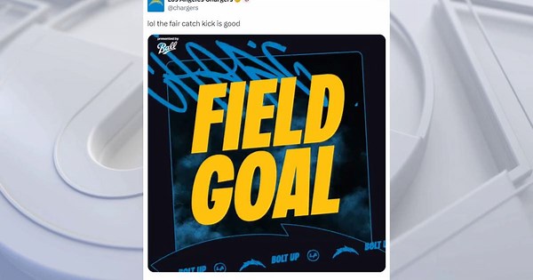 LA Chargers make rare free kick; First 3-pointer via fair catch in 48 years