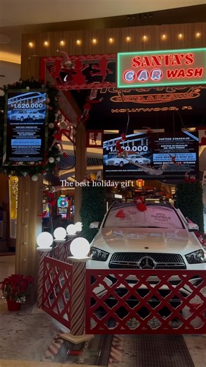 Seminole Hard Rock Hollywood on Instagram: "Santa's got helpers washing your future car! 🎅🚗⁣ ⁣ Earn entries to win up to $2,000 Free Play and a 2026 Mercedes-Benz GLE on Dec 27!"