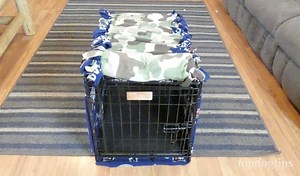 DIY Dog Crate Cover Without Sewing