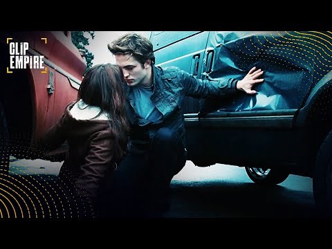 Edward Saves Bella From a Car Crash | Twilight
