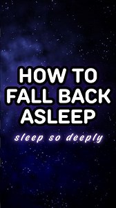 Fall Back Asleep RIGHT NOW
