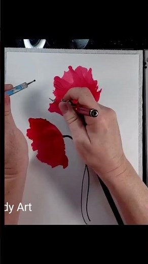 174s Alcohol Ink Flowers Tutorial #alcoholinkflowers #alcoholinkart #flowers #art