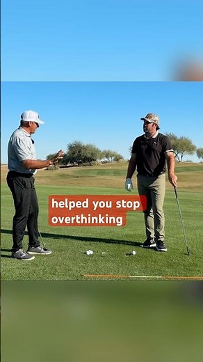 The BEST Golf Drill To Stop Overthinking!