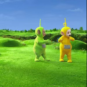 Going for a walk is never simple with Teletubbies or children but always fun. 💚💛😄 | Teletubbies