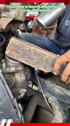 Fastest Way to Remove Motorcycle Valve Covers Mechanically #shorts #mechanic #automobile