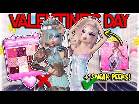 ONLY using VALENTINE'S DAY COLOR PALETTE for EVERY OUTFIT! | Dress To Impress Roblox