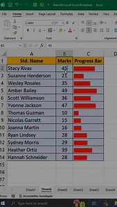 6.8K views · 55 reactions | Progress Bar In Excel 勞 #exceltipsandtricks #exceltricks #msexcel #exceltips #msoffice #microsoftexcel #spreadsheets | Excel.Solution | Facebook
