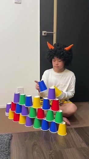 Building with cups!! Part96 #shorts #レオ