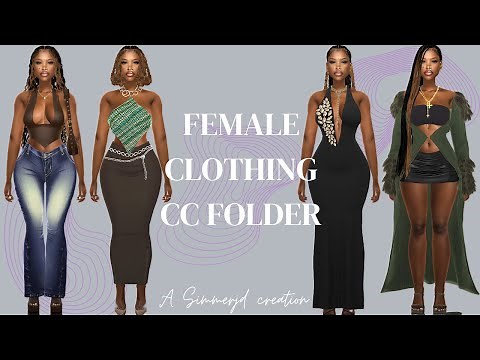 Sims 4 Female Clothing CC Folder | Sims 4 CC Clothes | Sims 4 CC Folder | Sims 4 CC | The Sims 4