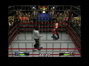 WWF Wrestlemania 2000 - Mankind vs Kane - Cage match! N64 gameplay!