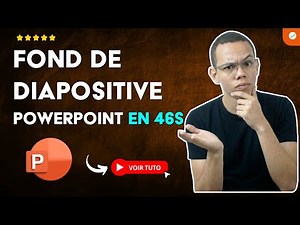 Comment Ajouter une IMAGE de FOND dans une DIAPOSITIVE POWERPOINT en 46S