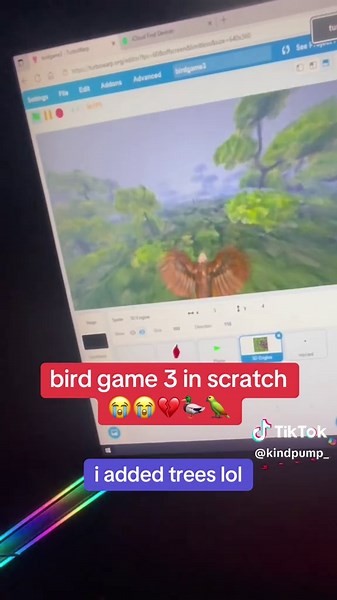 Bird Game Adventure in TurboWarp: Trees Added!