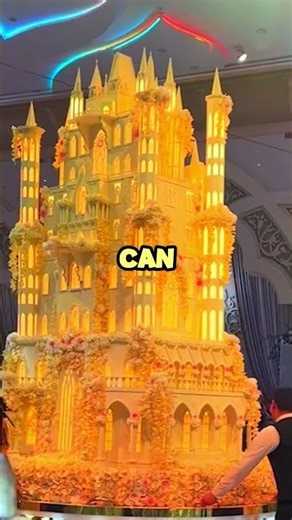 Cake Castle Collapse Mid-Build | #short #youtubeshort