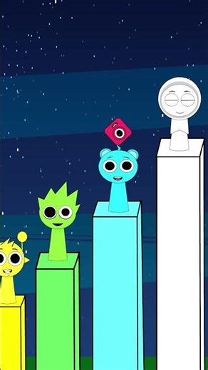 Play Music Marble Rainbow Sprunki NumberBlocks OC One Night | Coloring Challenge