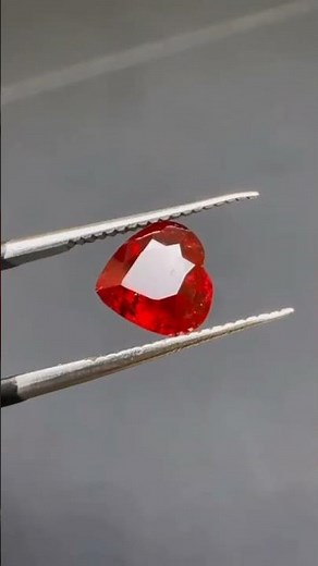 2.03 Carat Heart Shape Deep Red Ruby from Burma | Natural Faceted Ruby Showcase