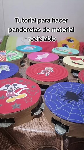 Cómo Hacer Panderetas de Material Reciclable