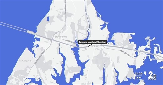 Maryland trooper shoots knife-wielding man in Queen Anne's County