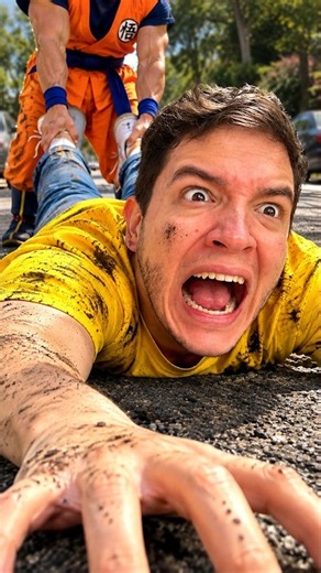 My Son Goku DRAGGED ME ALL THROUGH THE STREET !! 😱